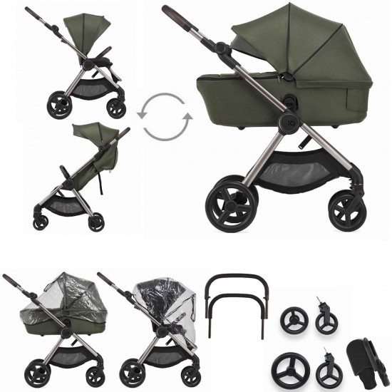 Anex IQ Premium 2 in 1 Pram Plus Lightweight Buggy, Richi Green