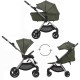 Anex IQ Premium 2 in 1 Pram Plus Lightweight Buggy, Richi Green