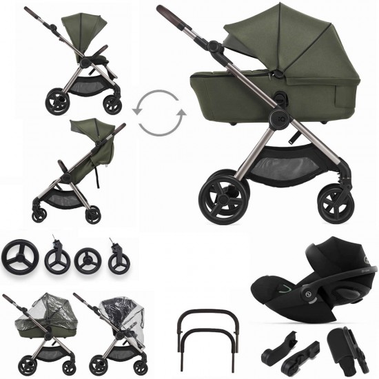 Anex IQ Premium 3 in 1 Cloud G Travel System, Richi Green