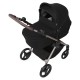 Anex IQ Premium 2 in 1 Pram Plus Lightweight Buggy, Smokey Black