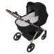 Anex IQ Premium 2 in 1 Pram Plus Lightweight Buggy, Smokey Black