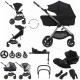 Anex IQ Premium 3 in 1 Cloud G + Base Travel System, Smokey Black