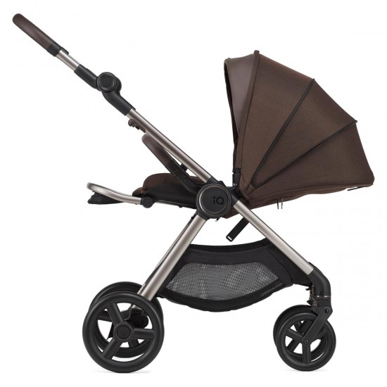 Anex IQ Premium 2 in 1 Pram Plus Lightweight Buggy, Teddy Brown