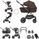 Anex IQ Premium 2 in 1 Pram Plus Lightweight Buggy, Teddy Brown