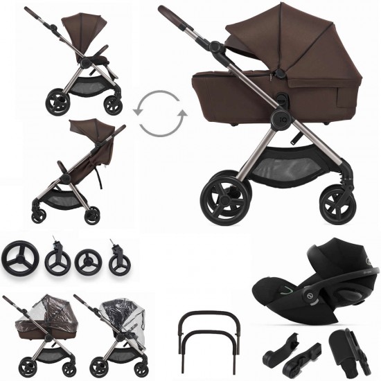 Anex IQ Premium 3 in 1 Cloud G Travel System, Teddy Brown