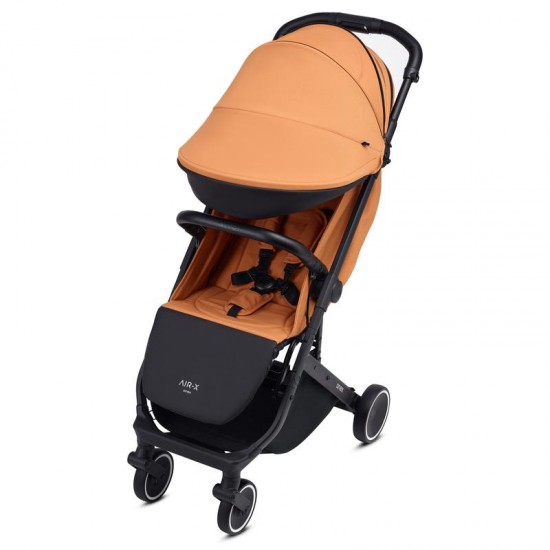 Anex Air-X Premium 4 Piece Compact Stroller Bundle, Toffee