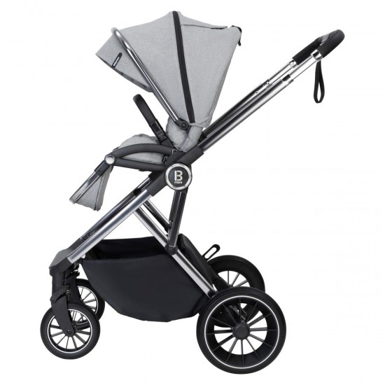 Babymore Chia Pram & Pushchair Bundle, Pearl Grey