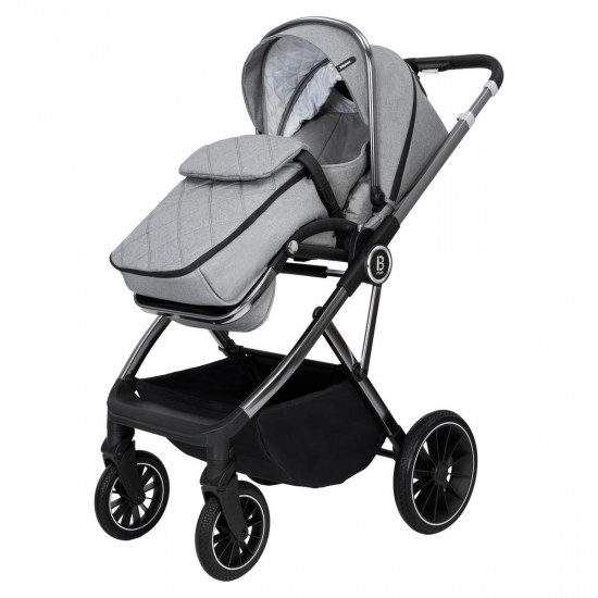 Babymore Chia Coco Isofix Travel System Bundle, Pearl Grey