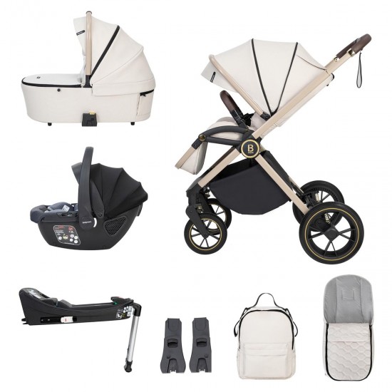 Babymore Kai Coco Isofix Travel System Bundle, Sandstone