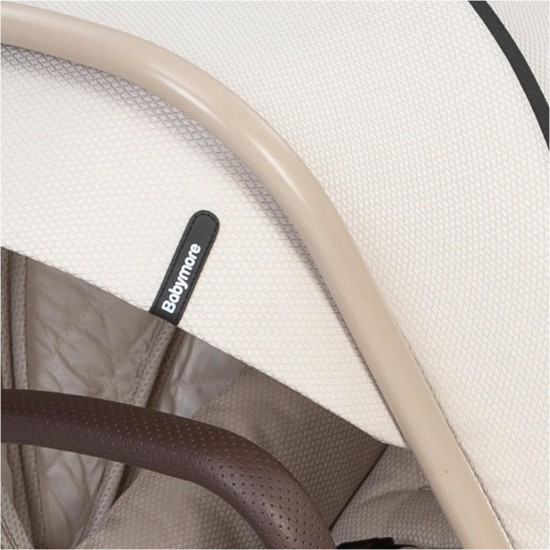 Babymore Kai Pecan Isofix Travel System Bundle, Sandstone