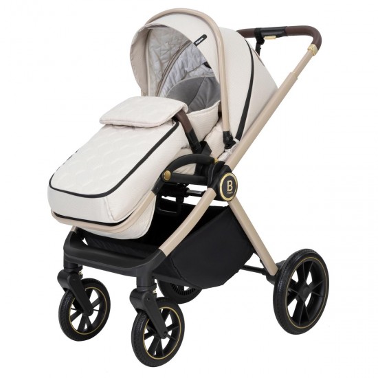 Babymore Kai Pecan Isofix Travel System Bundle, Sandstone