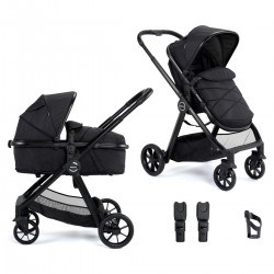 Babymore Mimi 2 in 1 Pram & Pushchair, Black