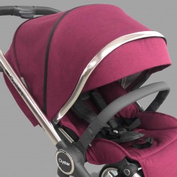 Babystyle Oyster 3 Pushchair, Mirror Chassis/Cherry