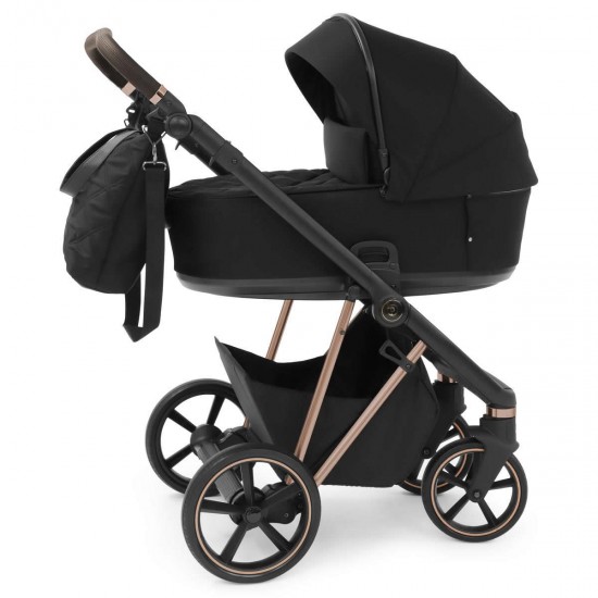 Babystyle Prestige Vogue 2 in 1 Pram, Black/Gold/Ebony