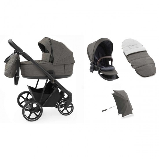 Babystyle Prestige Vogue 2 in 1 Pram, Black/Mountain