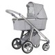 Bebecar Prive Via+ Duo 2 in 1 Pram + Raincover & LA3 Safety Kit, Grey Shimmer