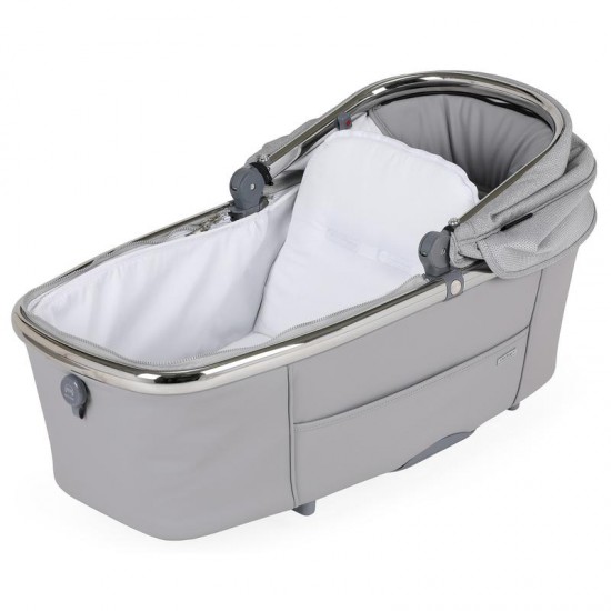 Bebecar Prive Via+ Duo 2 in 1 Pram + Raincover & LA3 Safety Kit, Grey Shimmer