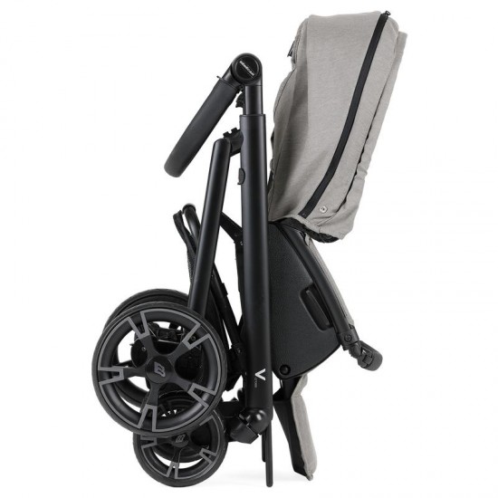 Bebecar V Cross Sport Complete Travel System + Lie Flat Car Seat, Raincover, LA3 Kit, FREE Footmuff & Bag, Sky Blue