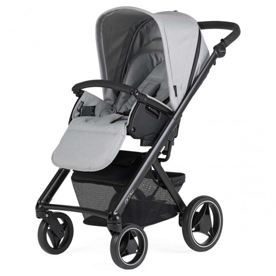 Bebecar Pack Prow+ Travel System + Car Seat, Raincover, Light Grey/Black