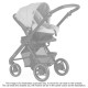 Bebecar Pack Prow+ Travel System + Car Seat, Raincover & Bag, Mid Grey/Chrome