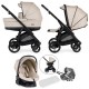 Bebecar Flowy Trio 3 in 1 Travel System + Raincover, Beige / Black