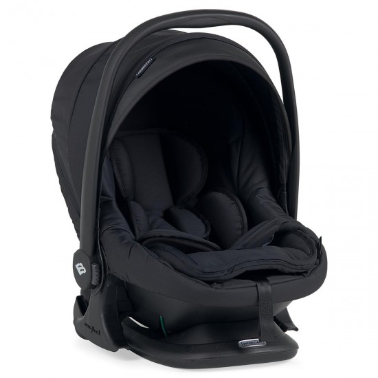 Bebecar Bib Trio 3 in 1 Travel System + Lie Flat Car Seat & FREE Bag, Black