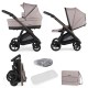 Bebecar Bib Duo 2 in 1 Pram + Raincover & FREE Bag, Caramel