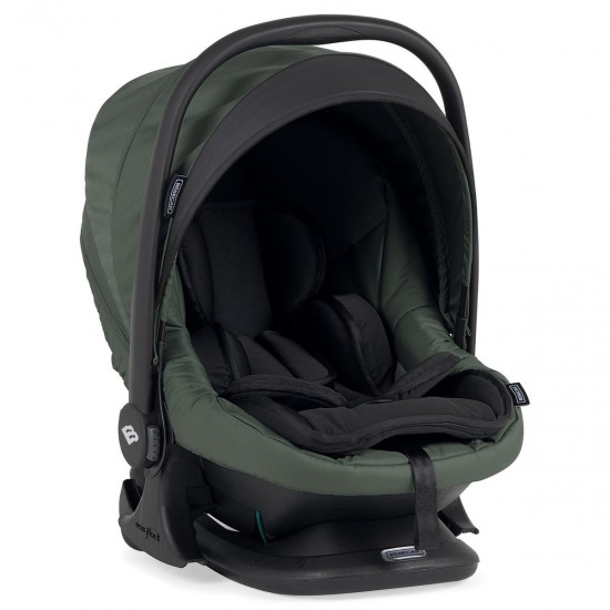 Bebecar Bib Trio 3 in 1 Travel System + Lie Flat Car Seat & FREE Bag, Dark Green