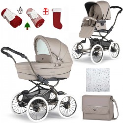 Bebecar Stylo Class+ 2 in 1 Pram + Raincover, FREE Bag & Christmas Gift, Autumn Beige