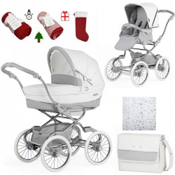 Bebecar Stylo Class+ 2 in 1 Pram + Raincover, FREE Bag & Christmas Gift, Clouds