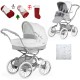 Bebecar Stylo Class+ 2 in 1 Pram + Raincover & FREE Christmas Gift, Clouds