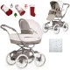 Bebecar Stylo Class+ 2 in 1 Pram + Raincover & FREE Christmas Gift, Iced Mocha