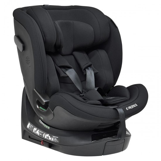 Bebecar Carbebe E-Rodea 360° Rotating Spin i-Size Car Seat, Black