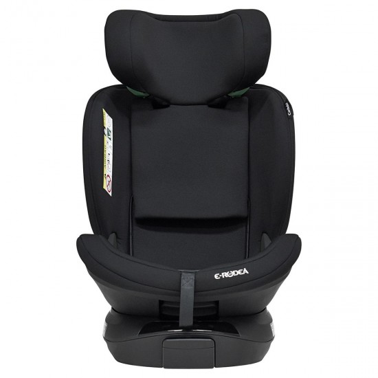 Bebecar Carbebe E-Rodea 360° Rotating Spin i-Size Car Seat, Black