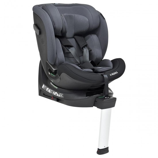 Bebecar Carbebe E-Rodea 360° Rotating Spin i-Size Car Seat, Black/Grey