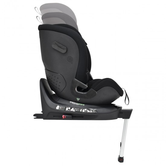 Bebecar Carbebe E-Rodea 360° Rotating Spin i-Size Car Seat, Black/Grey