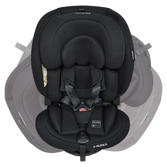 Bebecar Carbebe E-Rodea 360° Rotating Spin i-Size Car Seat, Black/Grey