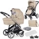 Bebecar Minipop Duo 2 in 1 Pram + Raincover & FREE Bag, Beige