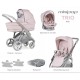 Bebecar Minipop Trio 3 in 1 Travel System + Lie Flat Car Seat & FREE Bag, Pink