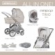 Bebecar Minipop Trio 3 in 1 Travel System + Lie Flat Car Seat & FREE Bag, Stone