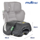 Bebecar Multi Fold i-Size Car Seat 100-150cm, 4-12 Years, Black