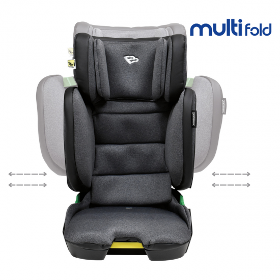 Bebecar Multi Fold i-Size Car Seat 100-150cm, 4-12 Years, Black