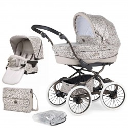 Bebecar Prive Stylo Class+ 2 in 1 Pram + Raincover & FREE Bag, Animal Print