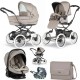 Bebecar Stylo Class+ Pram + Lie Flat Car Seat Travel System, Raincover & FREE Bag, Autumn Beige