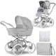 Bebecar Stylo Class+ 2 in 1 Pram + Raincover & FREE Bag, Calm Grey