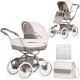 Bebecar Stylo Class+ 2 in 1 Pram + Raincover & FREE Bag, Iced Mocha