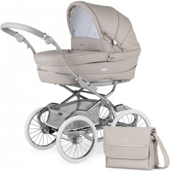 Bebecar Stylo Class+ 2 in 1 Pram + Raincover & FREE Bag, Stone