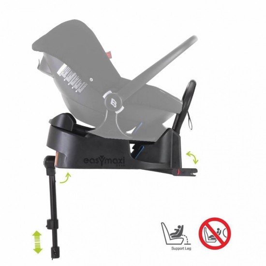 Bebecar Stylo Class+ Pram + Lie Flat Car Seat Travel System, Raincover & FREE Bag, Stormy Grey