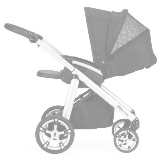 Bebecar Via Cross Magic Combination Pram + Raincover, LA3 Kit & FREE Footmuff, Tuxedo