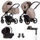 Bebetto Luca Pro 3 in 1 + Isofix Base Travel System Bundle, PRO 30 Sand